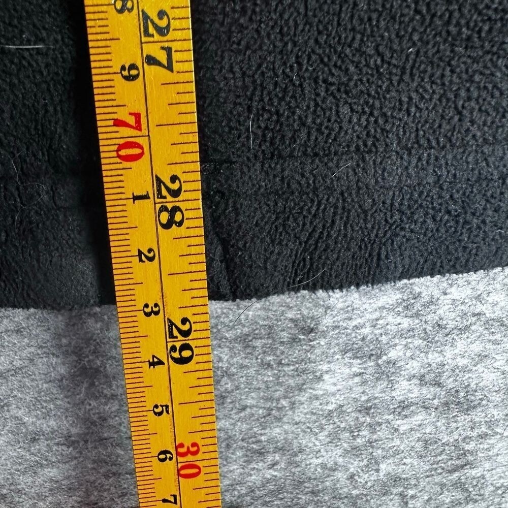 Jacket Mens XL Black Orange Reversible Hooded Fleece Jacket Zip Bengals colors - Picture 7 of 8